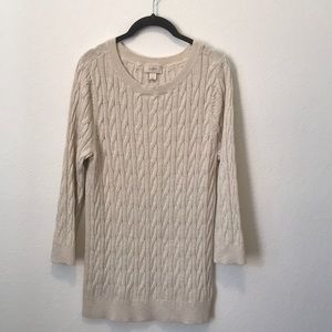 Ann Taylor LOFT cable knit sweater size xl